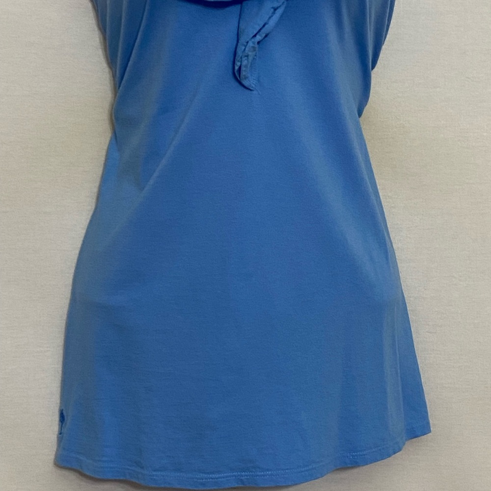 Lilly Pulitzer Blue Ruffle Blouse - Picture 2 of 14